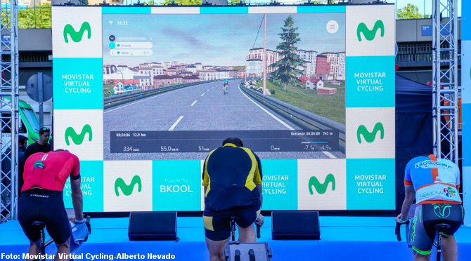 Movistar Virtual Cycling arranca por todo lo alto en Madrid