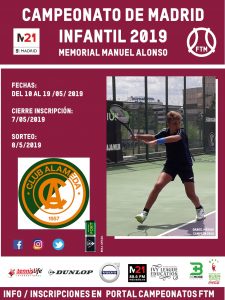 El Club Tenis Alameda recibe el campeonato de Madrid infantil