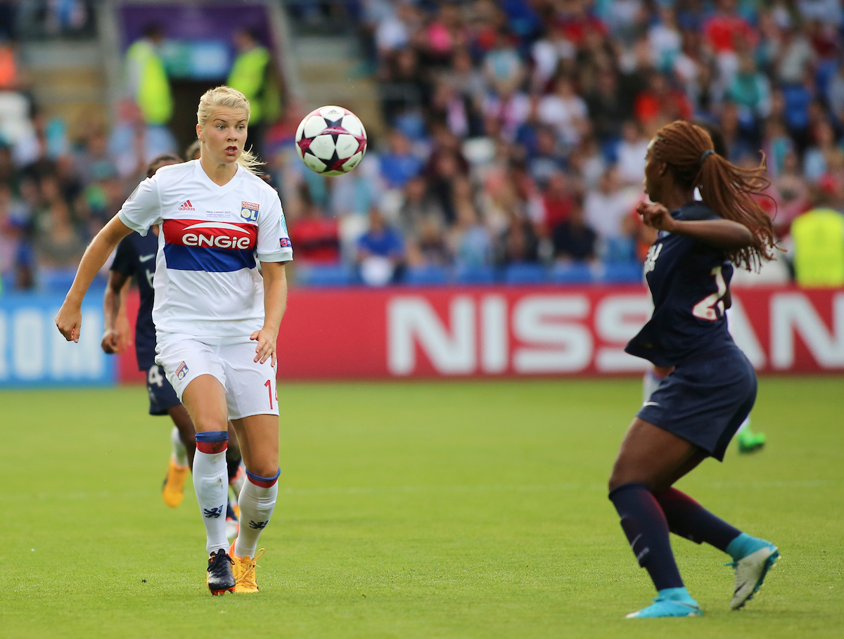 Ada Hegerberg of Olympique Lyonnais Féminin during the UEFA Women's Champions League Final at the Cardiff City Stadium, Cardiff Picture by Mike Griffiths/Focus Images Ltd +44 7766 223933 01/06/2017