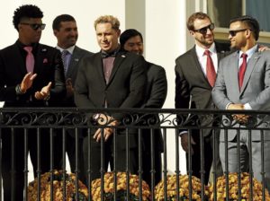 Campeones mundiales visitaron la Casa Blanca