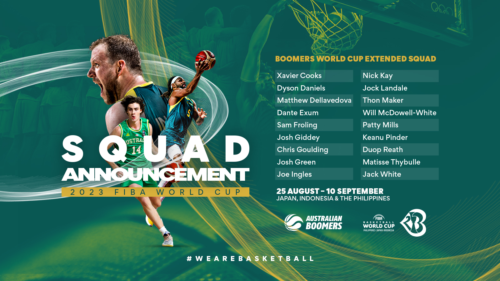 Noti- Deporte: Australia hace oficial su primera lista para el Mundial con 10 jugadores NBA