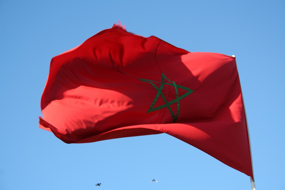 estrella, flor, pétalo, viento, rojo, bandera, Marruecos, soplar, bandera roja, aleteo, Bandera de los estados unidos