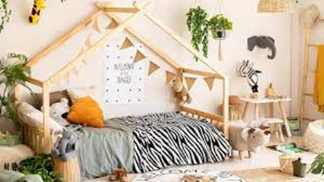 Diseño de Interior De Una Habitación Con Elementos Infantiles Diseño de Interior De Una Habitación Con Elementos Infantiles