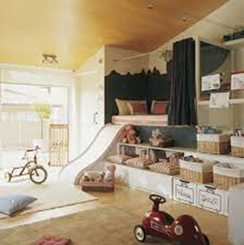 Diseño de Interior De Una Habitación Con Elementos Infantiles Diseño de Interior De Una Habitación Con Elementos Infantiles