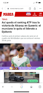 Noti-Deporte: CARLITOS ALCARAZ CAMPEÓN DEL TORNEO DEL QUEENS Noti-Deporte: CARLITOS ALCARAZ CAMPEÓN DEL TORNEO DEL QUEENS