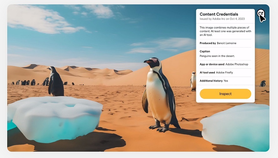 Juanfe Serrano | &iexcl;Ent&eacute;rate! Content Credentials: &iexcl;El nuevo s&iacute;mbolo para saber si una foto ha sido generada con IA!
