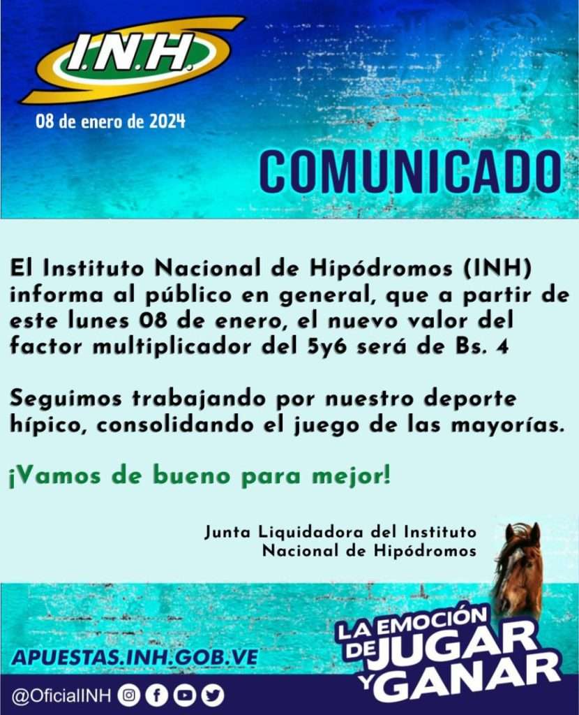 Factor multiplicador de 5y6 ser&aacute; a Bs4