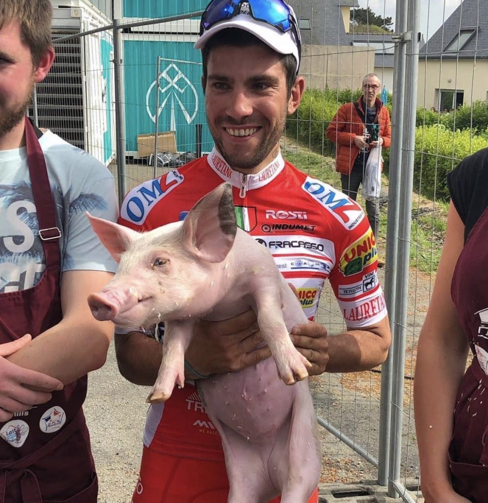 Noti- Deporte: Los trofeos m&aacute;s singulares del ciclismo profesional: de una aceituna de oro a un cerdo vivo