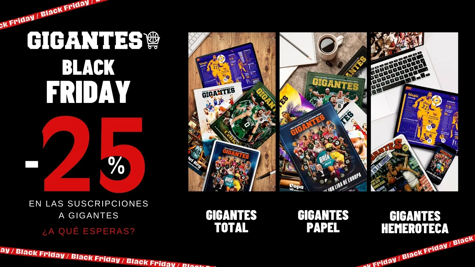 Noti- Deporte: Descuentos de hasta el 55% en el Black Friday de Gigantes. Mira nuestras ofertas