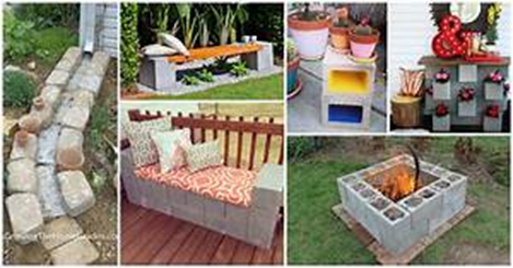 10 ideas creativas para decorar con bloques de cemento