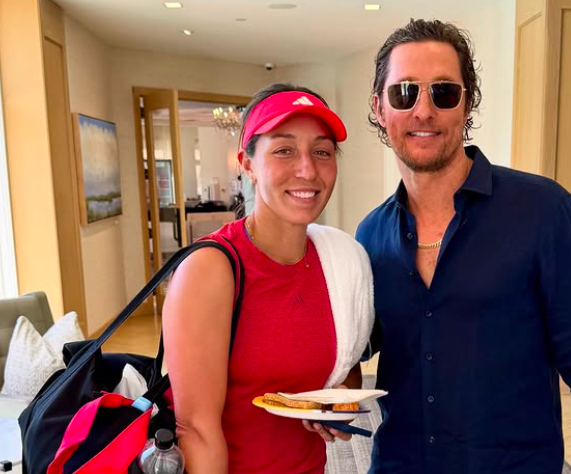 Noti-Deporte: Matthew McConaughey, el amuleto de Jessica Pegula en su t&iacute;tulo en Austin