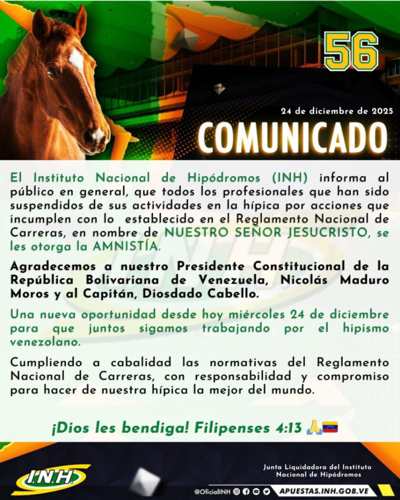 INH otorga amnist&iacute;a a suspendidos
