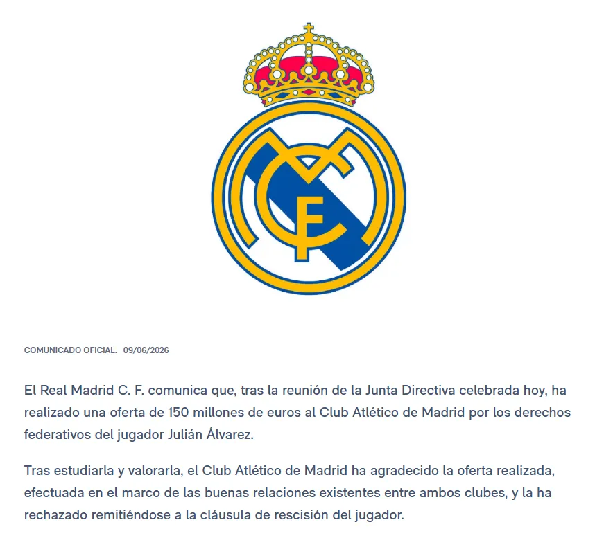 El Real Madrid hizo una oferta por Julián Álvarez El Real Madrid hizo una oferta por Julián Álvarez